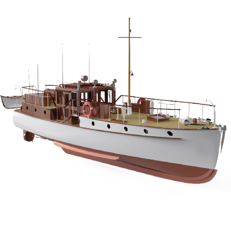 Łódź zdalnie sterowana 880mm 1 – Model Kit Yacht recenzja i cena