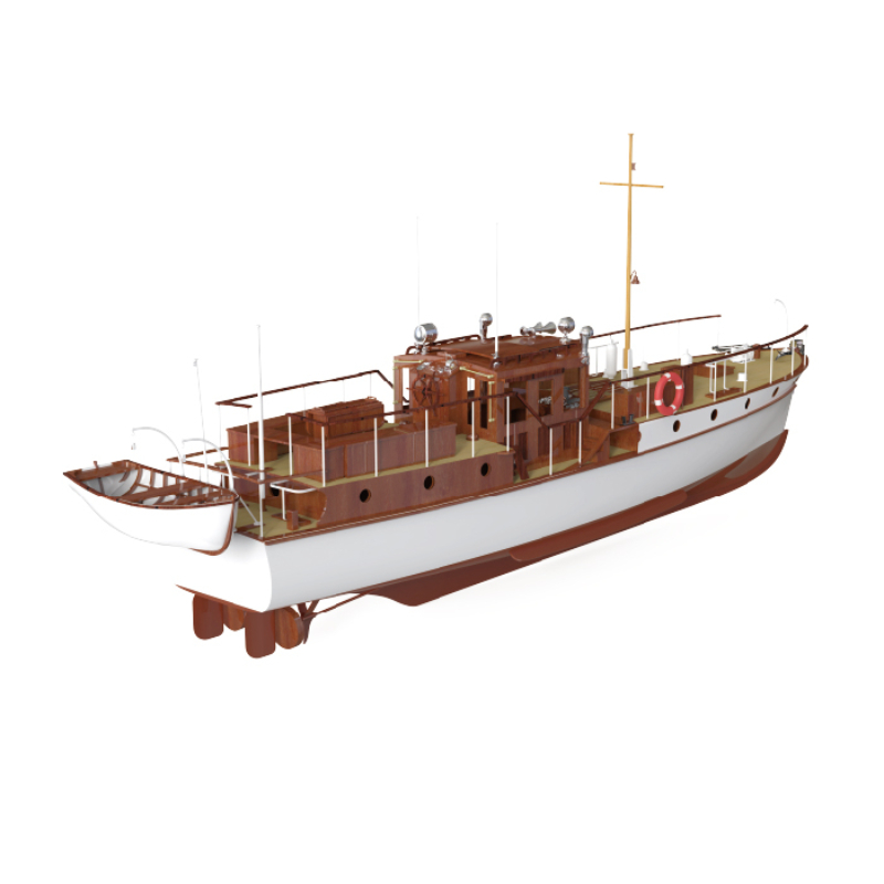 Łódź zdalnie sterowana 880mm 1 – Model Kit Yacht recenzja i cena
