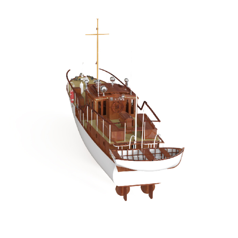 Łódź zdalnie sterowana 880mm 1 – Model Kit Yacht recenzja i cena