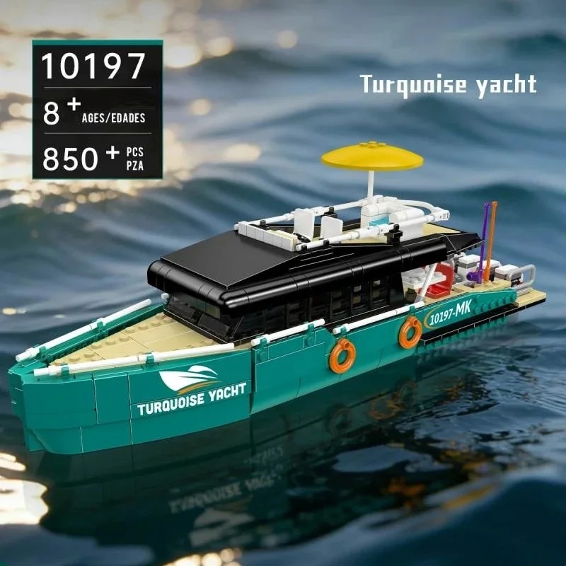 Turkusowe luksusowe jachty – z – Model Kit Yacht recenzja i cena